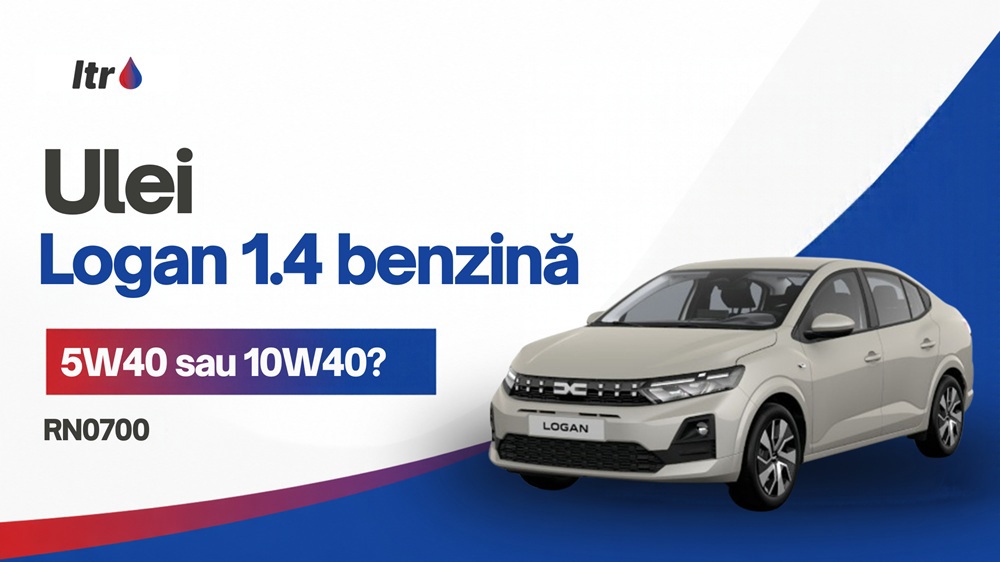 Ulei motor recomandat Logan 1.4 benzina: 5W40 sau 10W40?